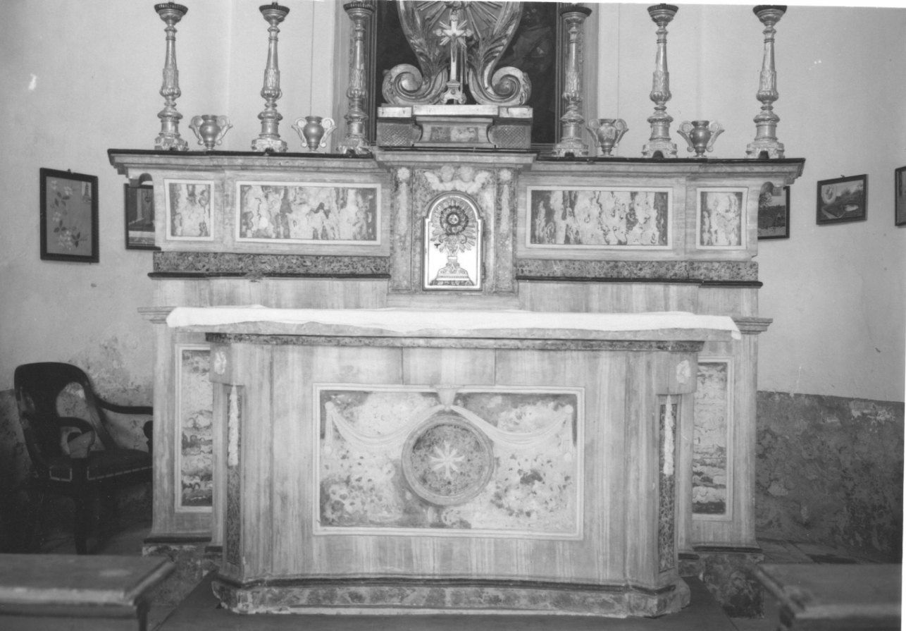 altare maggiore, opera isolata - ambito piemontese (fine/inizio secc. XVIII/ XIX)