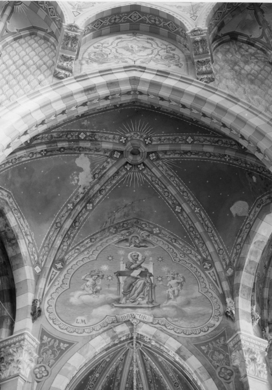 San Marco Evangelista (dipinto, elemento d'insieme) di Morgari Luigi (prima metà sec. XX)