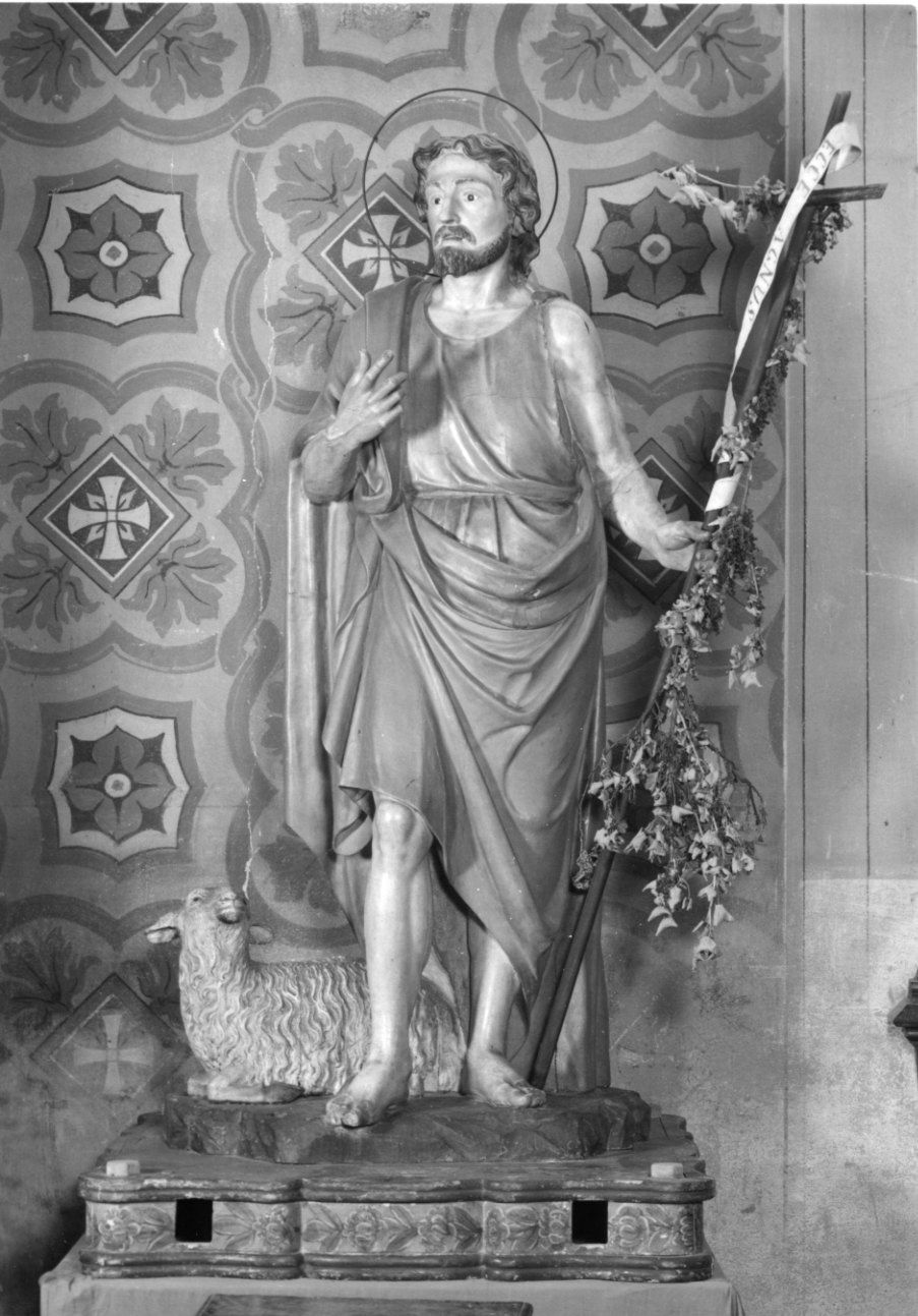 San Giovanni Battista (statua, opera isolata) di Brilla Antonio (ultimo quarto sec. XIX)