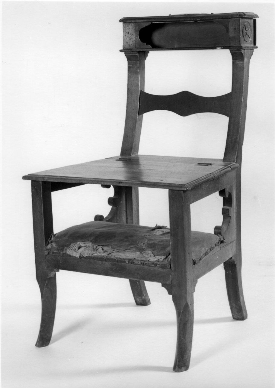sedia con inginocchiatoio, opera isolata - ambito piemontese (primo quarto sec. XX)