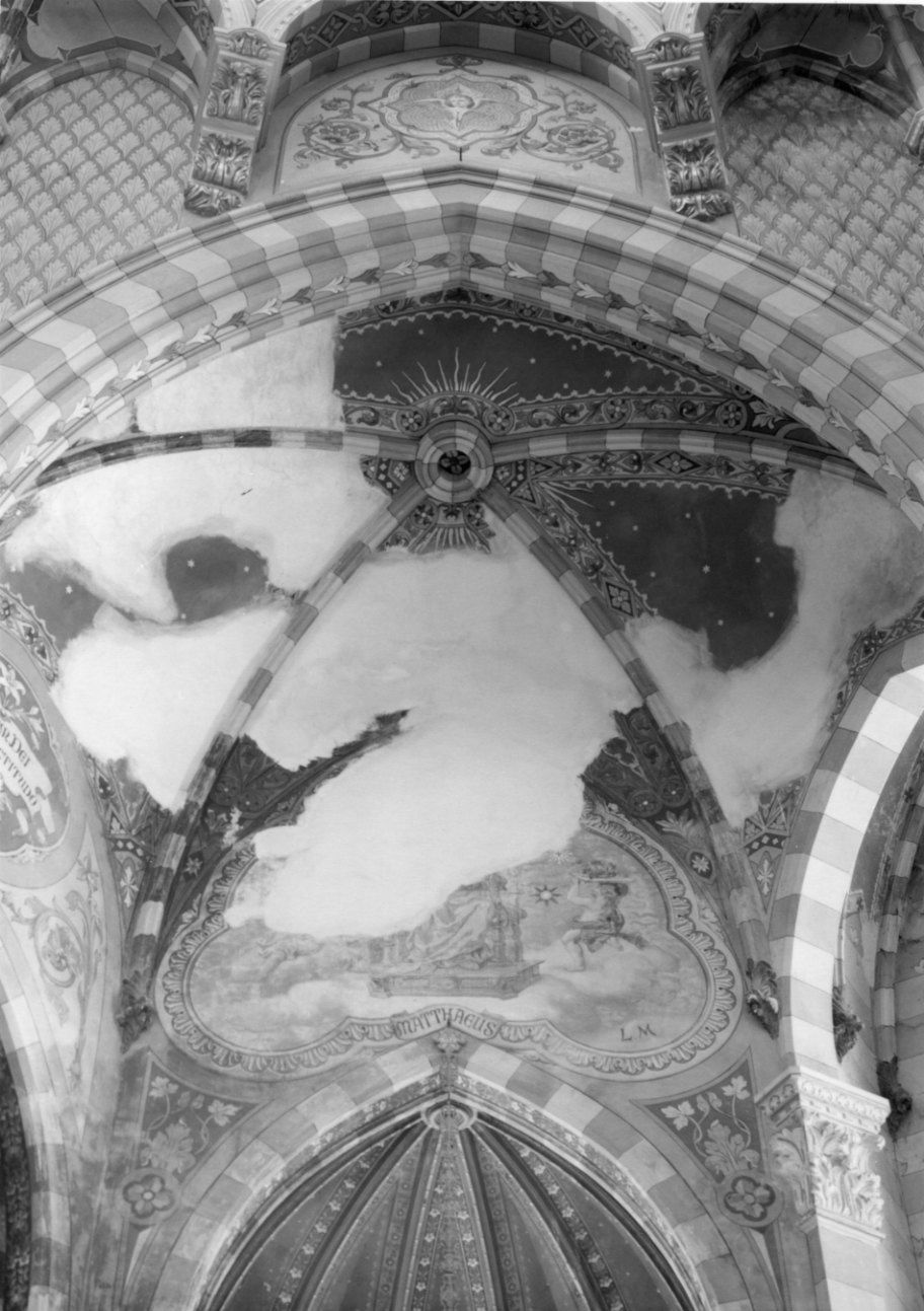 San Matteo Evangelista (dipinto, elemento d'insieme) di Morgari Luigi (prima metà sec. XX)