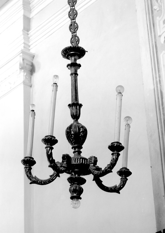 lampadario, serie - ambito astigiano (seconda metà sec. XIX)