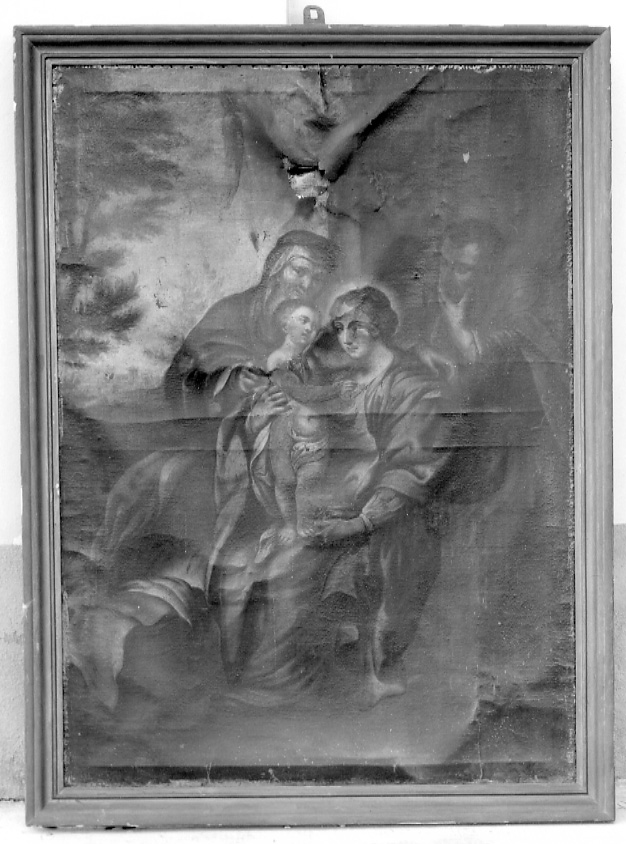 Sacra Famiglia con Sant'Anna (dipinto, opera isolata) - ambito astigiano (seconda metà sec. XVIII)
