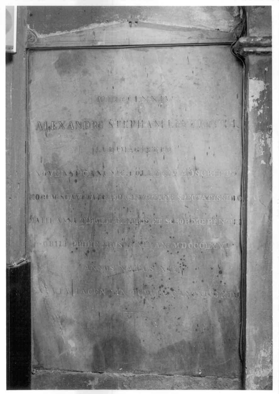 lapide tombale, opera isolata - ambito novese (terzo quarto sec. XIX)