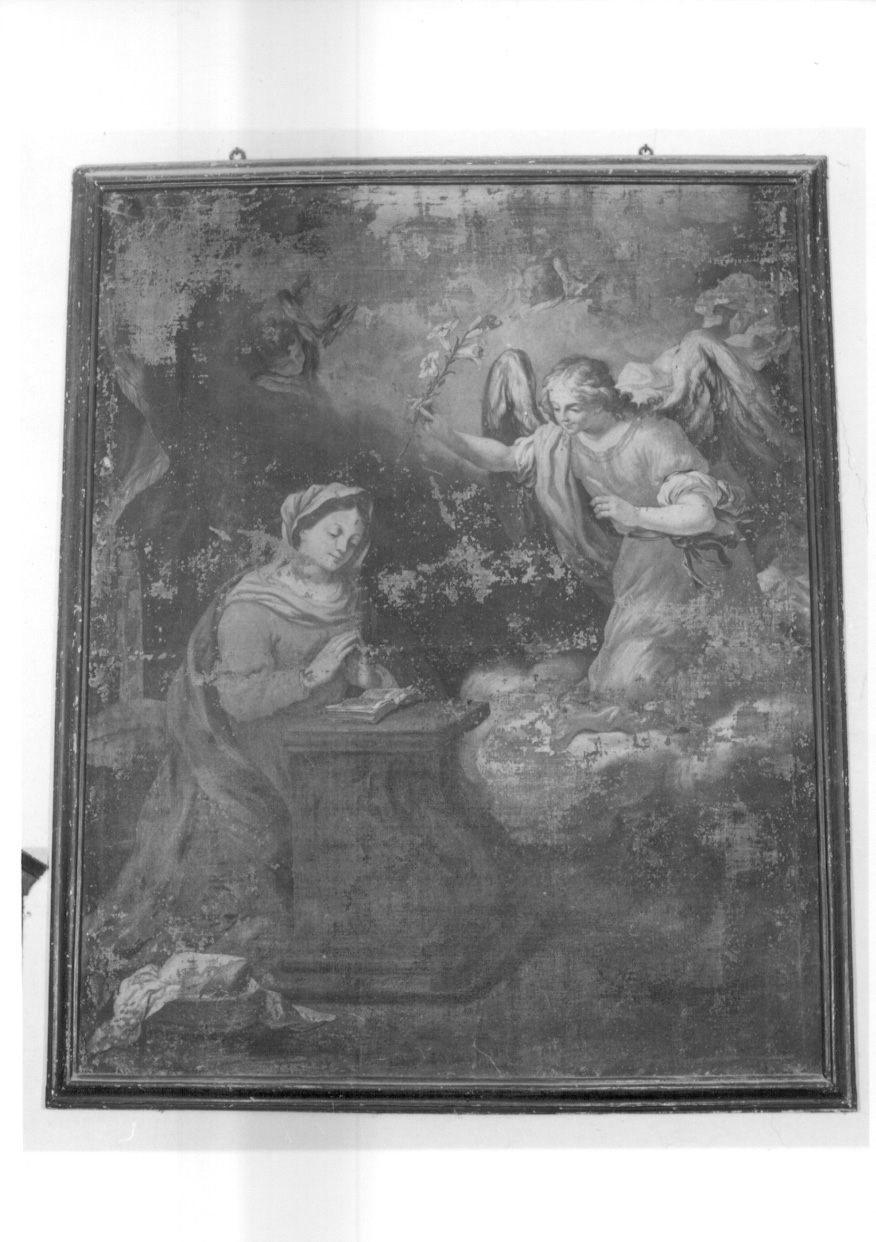 Annunciazione (dipinto, opera isolata) - ambito piemontese (ultimo quarto sec. XVII)