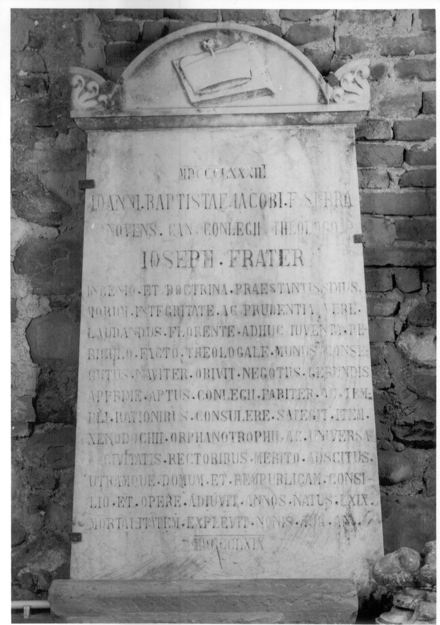 simboli religiosi (lapide tombale, opera isolata) - ambito piemontese (ultimo quarto sec. XIX)