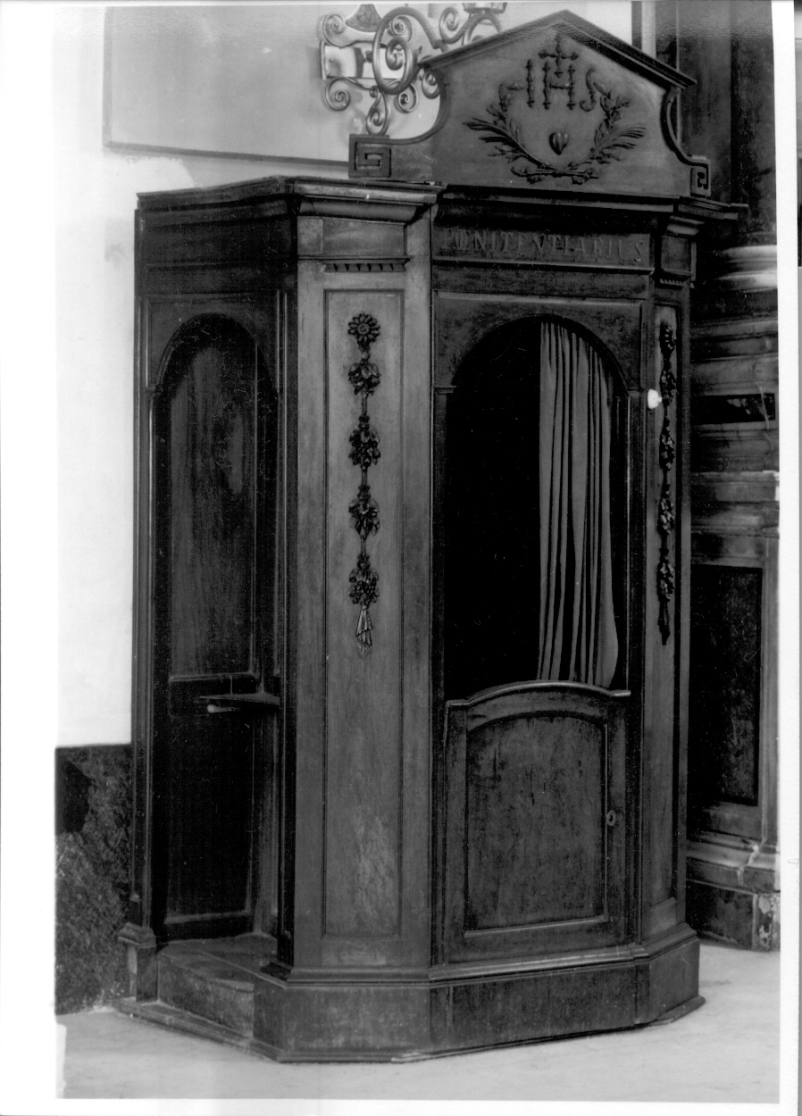 confessionale, serie - ambito ligure (seconda metà sec. XVIII)