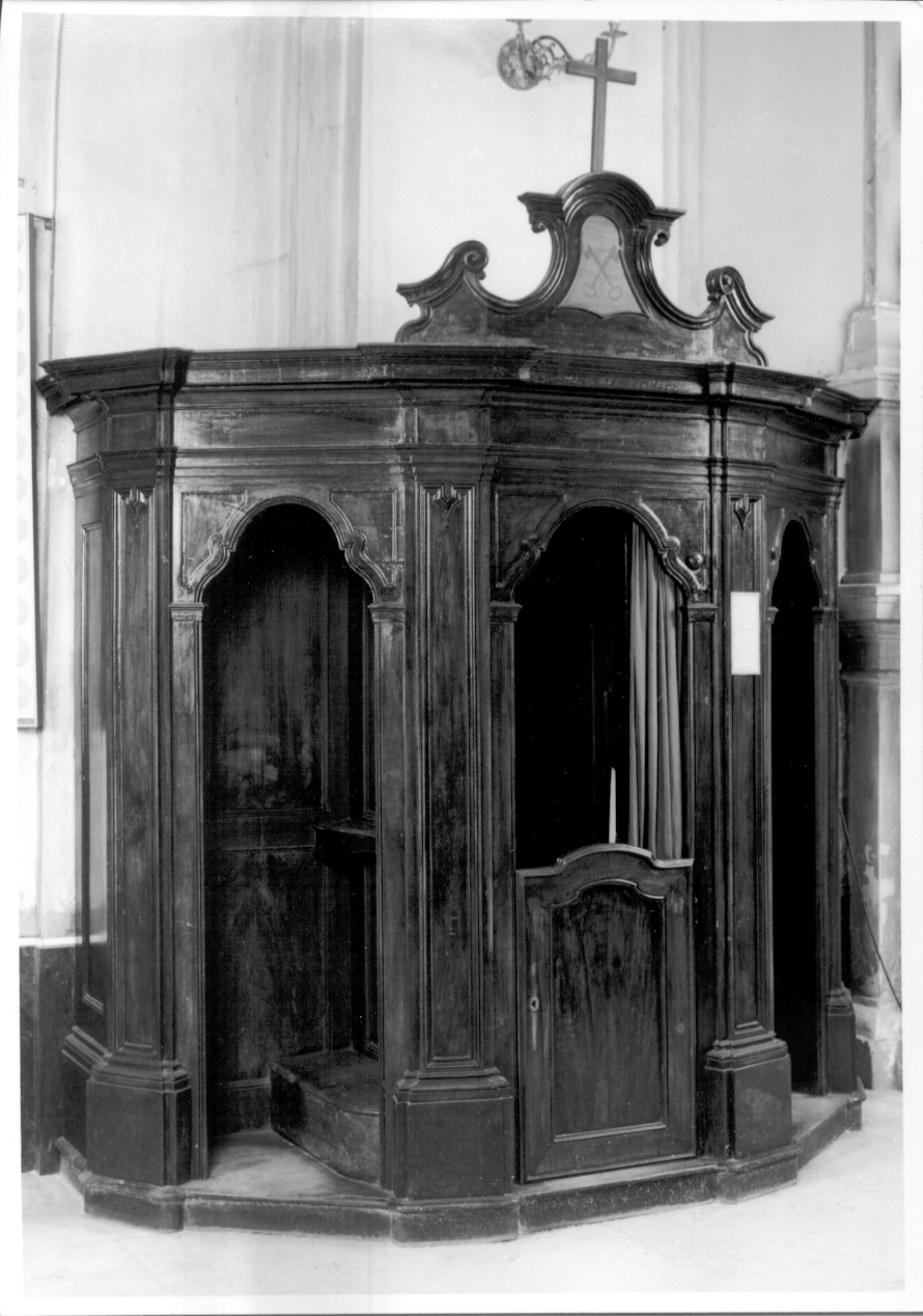 confessionale, serie - ambito ligure (prima metà sec. XIX)