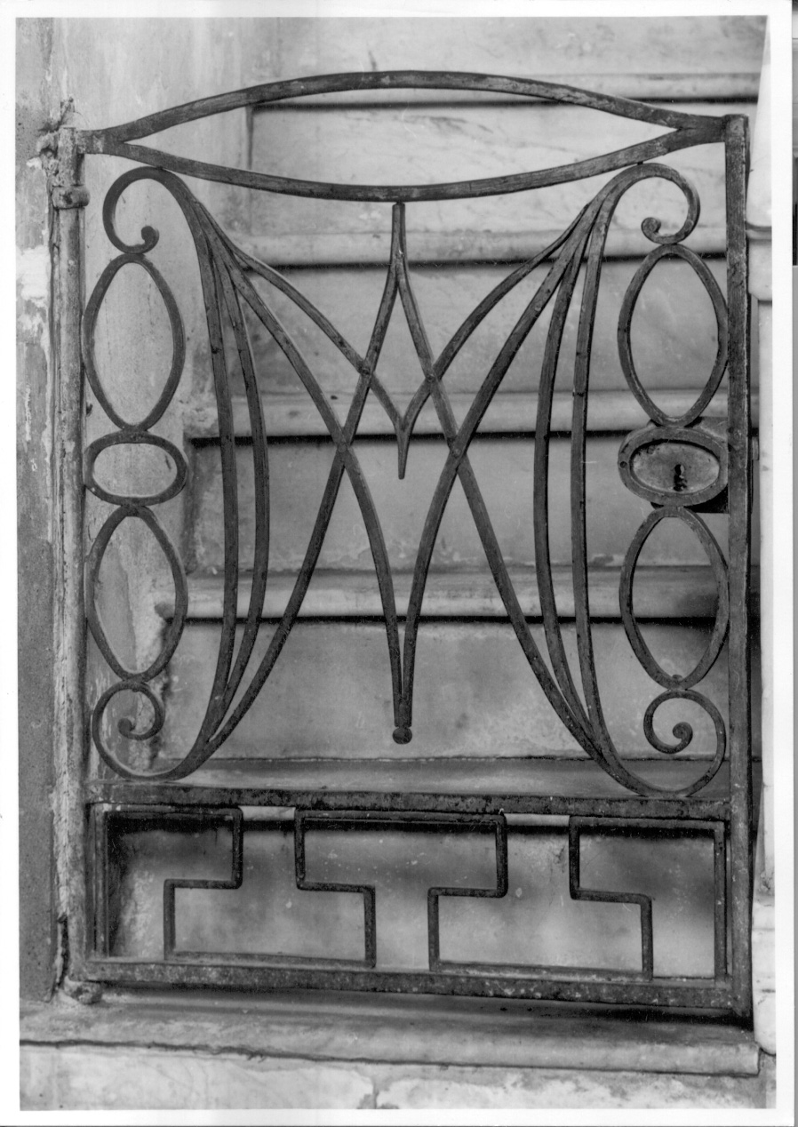 cancellata del pulpito, opera isolata - ambito piemontese (seconda metà sec. XIX)