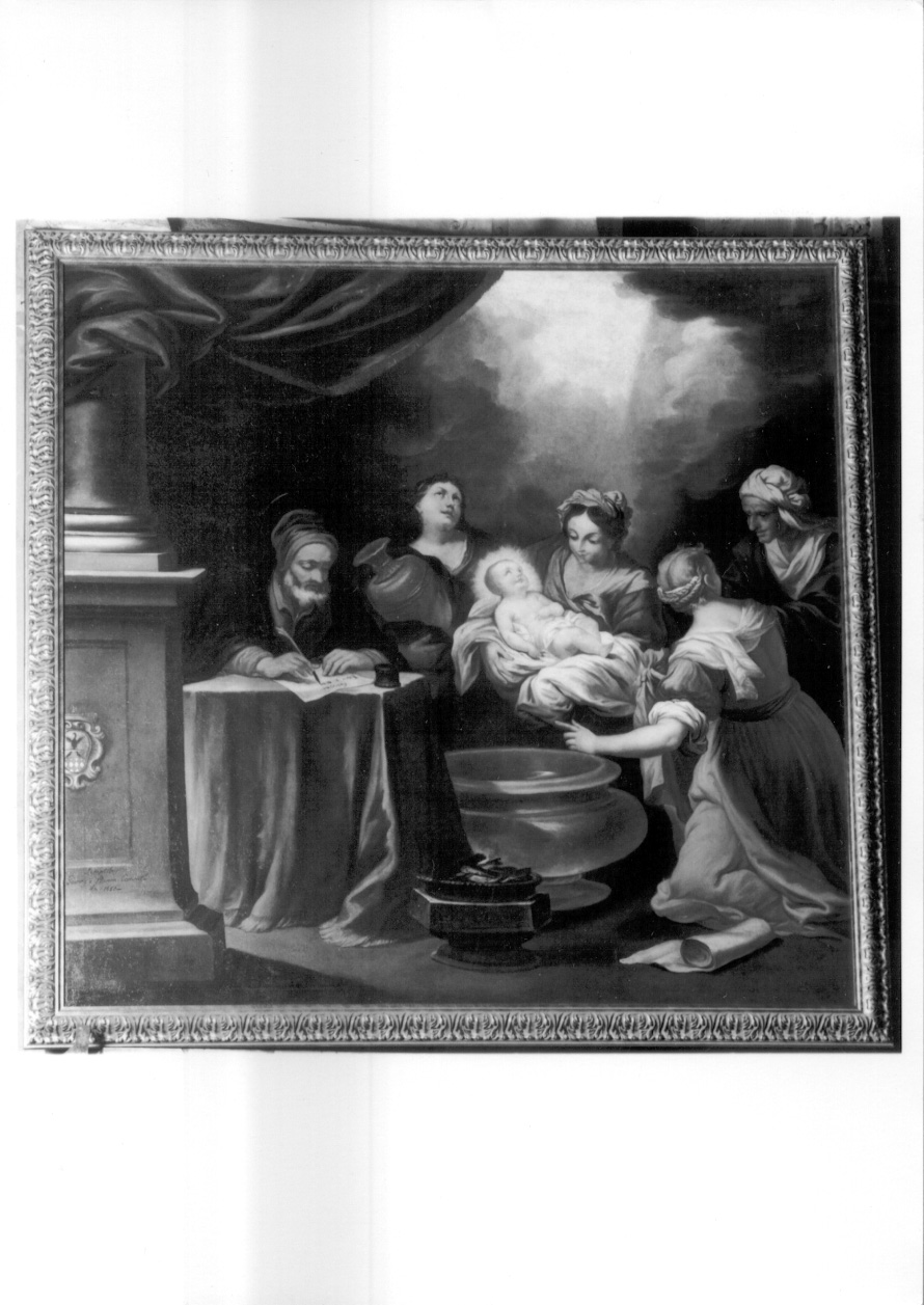 imposizione del nome a San Giovanni Battista (dipinto, opera isolata) - ambito genovese (ultimo quarto sec. XVII)