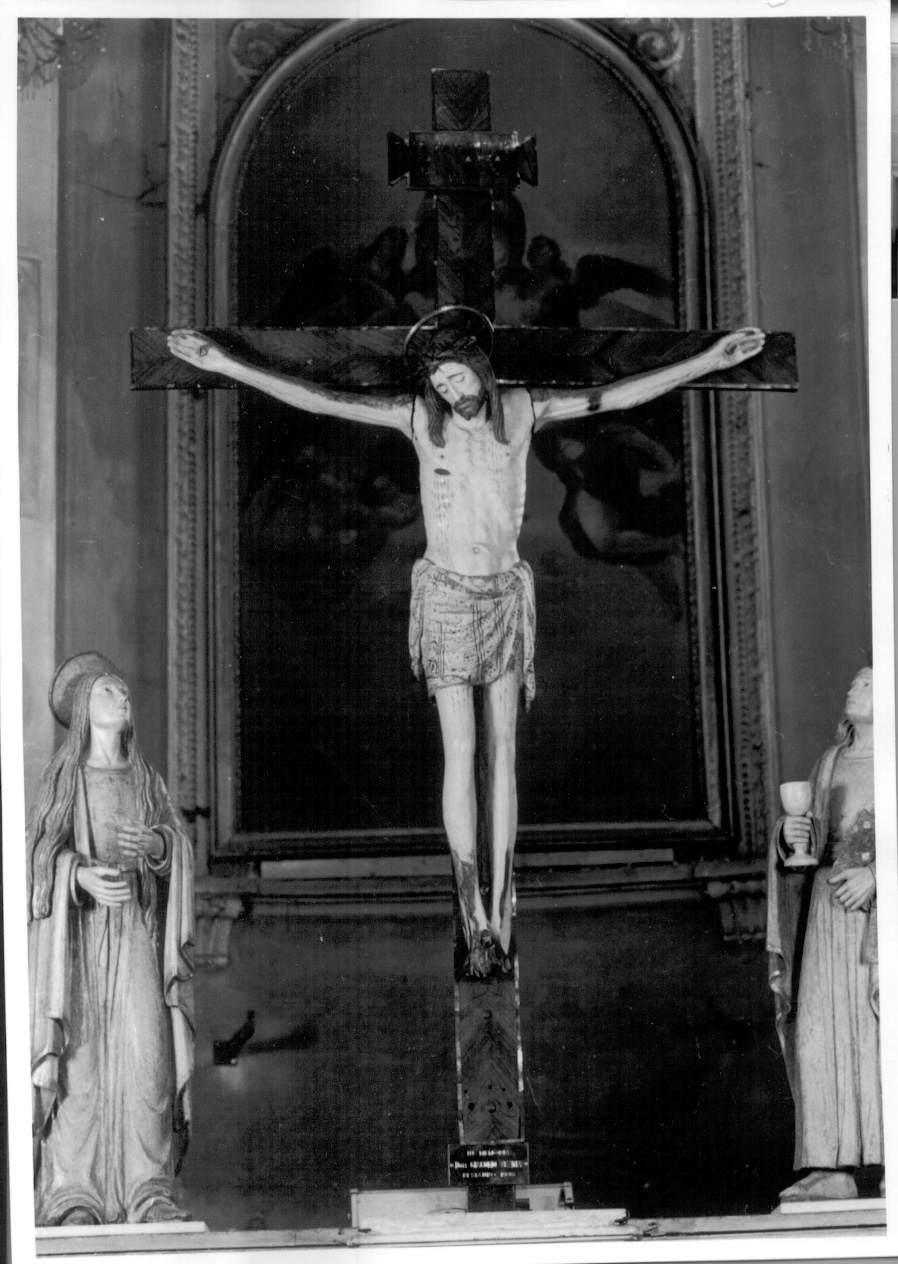 Cristo crocifisso dolente (statua, opera isolata) di Baldino di Surso (seconda metà sec. XV)