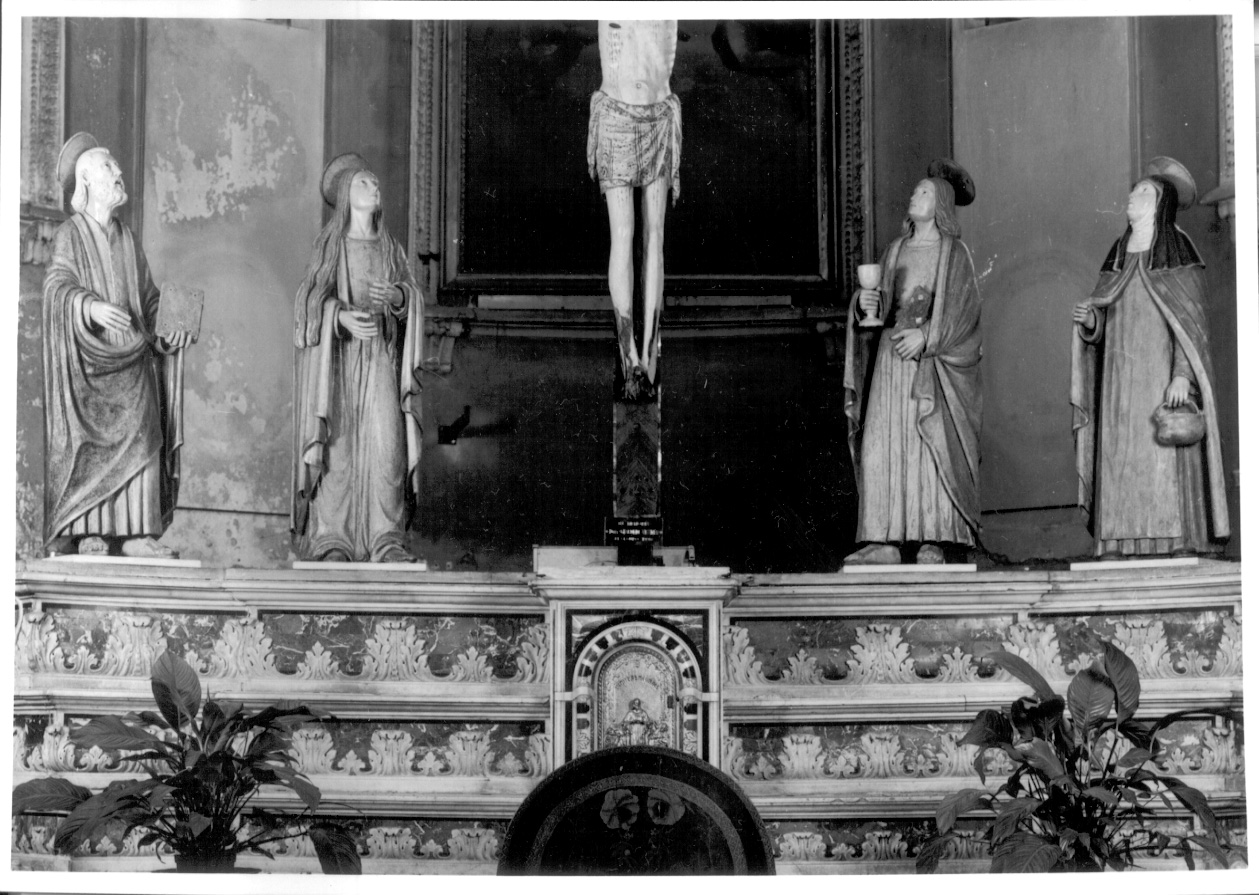 compianto sul Cristo morto (gruppo scultoreo, insieme) - ambito lombardo-piemontese (ultimo quarto sec. XV)
