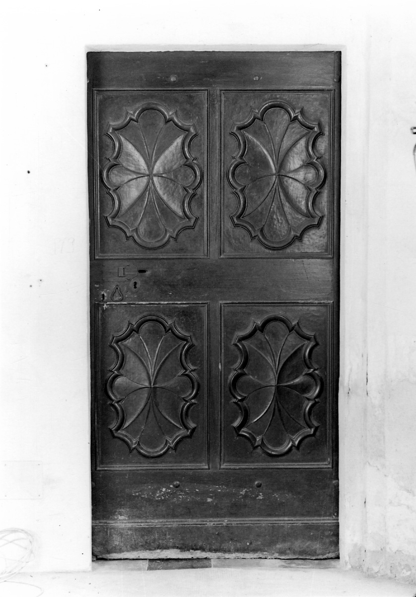 porta - ad un battente, opera isolata - ambito piemontese (terzo quarto sec. XVIII)