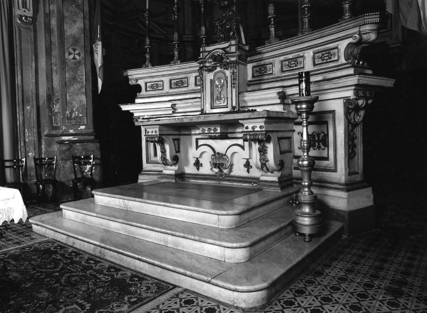 altare maggiore, opera isolata di Piazza Giovanni Battista (secc. XVIII/ XIX)