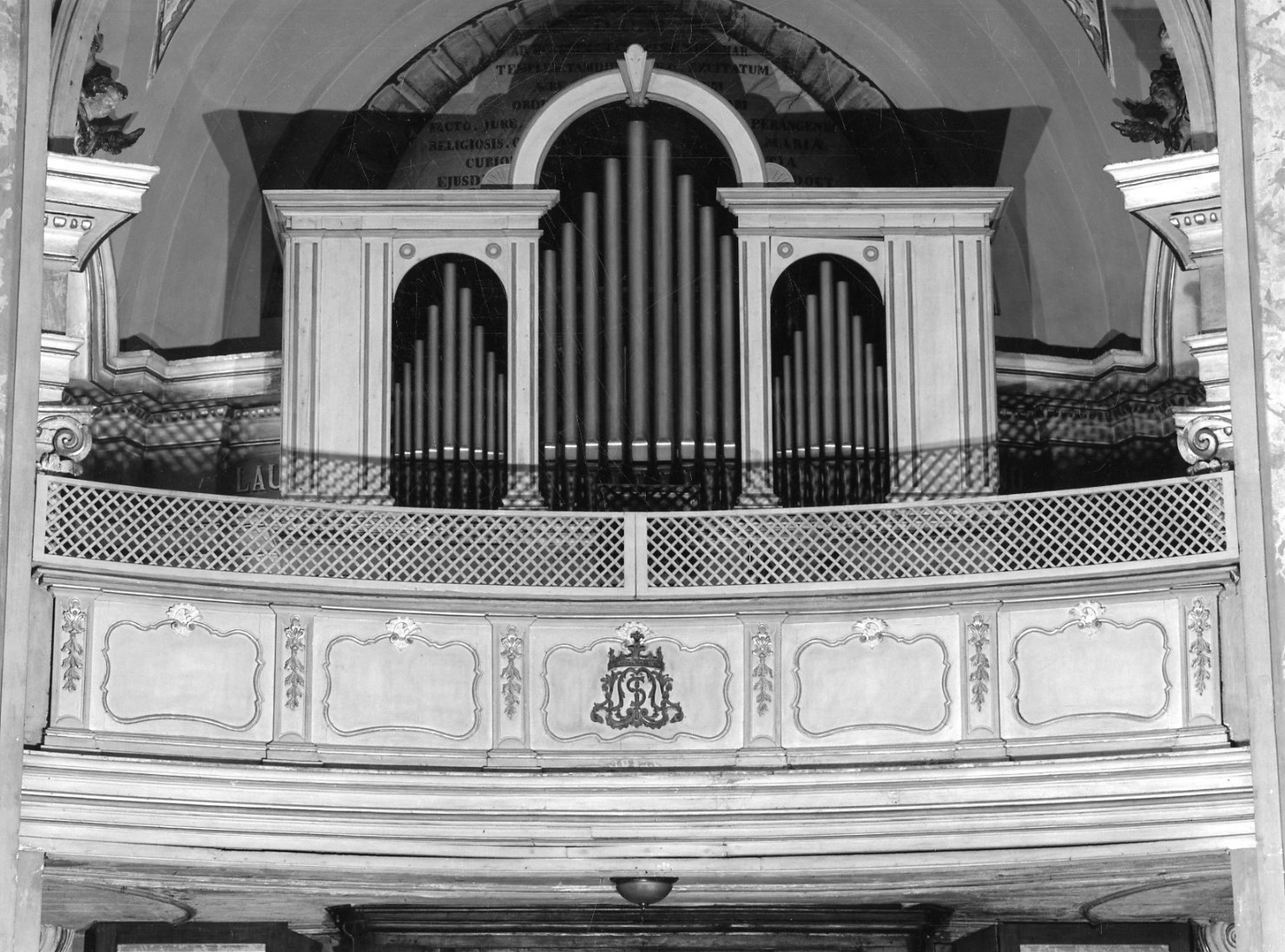 stemma dei padri Serviti (cantoria, opera isolata) - ambito astigiano (secc. XVIII/ XIX)