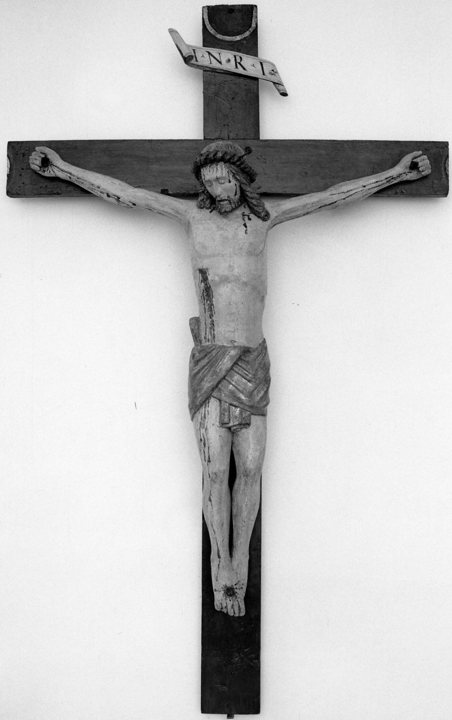 Cristo crocifisso dolente (crocifisso, opera isolata) - ambito astigiano (?) (seconda metà, inizio sec. XV, sec. XVI)