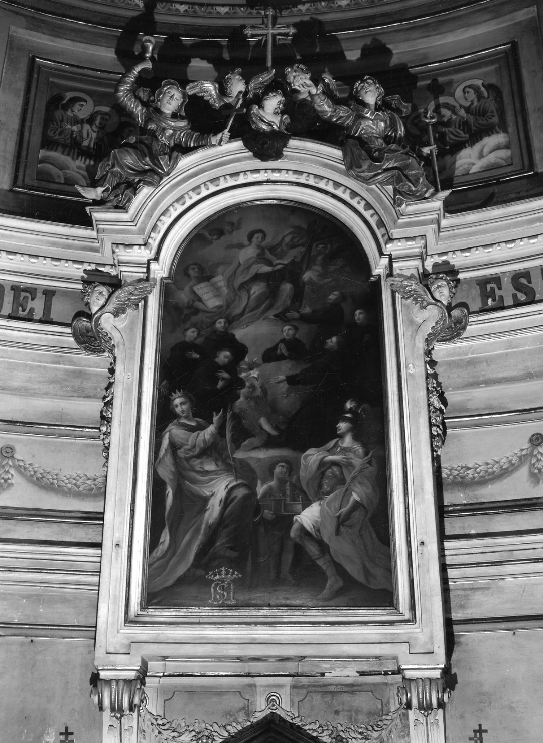 Fede e Speranza (decorazione plastica, elemento d'insieme) di Piazza Giovanni Battista (terzo quarto sec. XVIII)