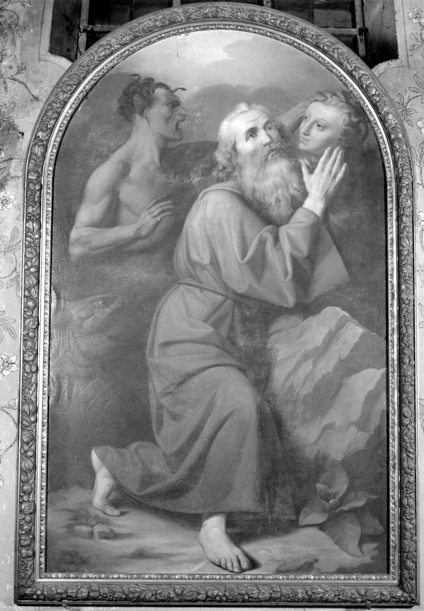 tentazioni di Sant'Antonio Abate (pala d'altare, opera isolata) di Gastaldi Andrea (seconda metà sec. XIX)