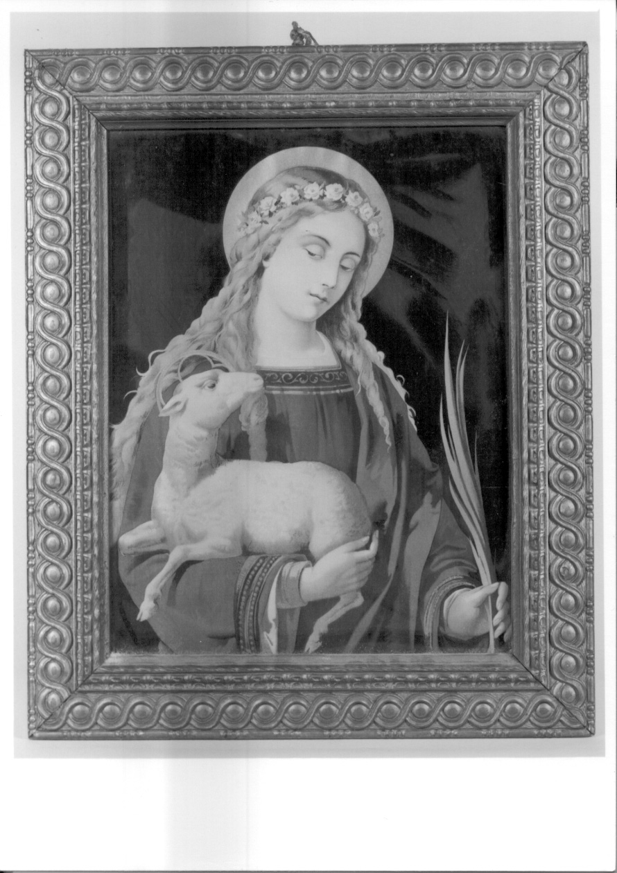 Sant'Agnese (dipinto, opera isolata) - ambito piemontese (secondo quarto sec. XX)