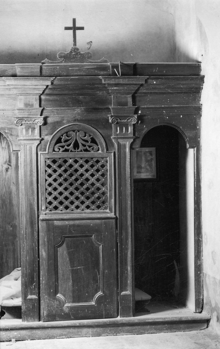 confessionale, opera isolata - ambito piemontese (terzo quarto sec. XIX)