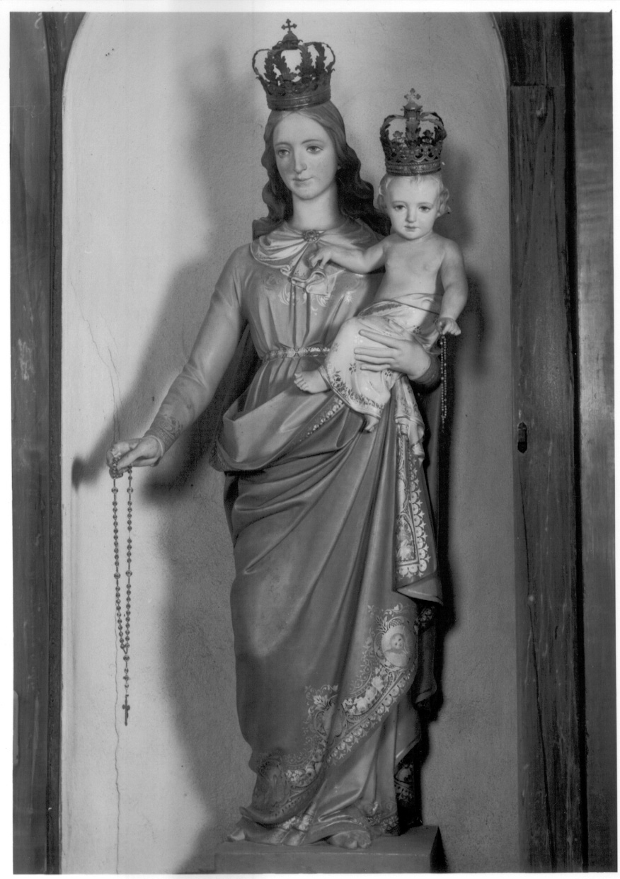 Madonna del Rosario (statua, opera isolata) - ambito piemontese (secondo quarto sec. XX)