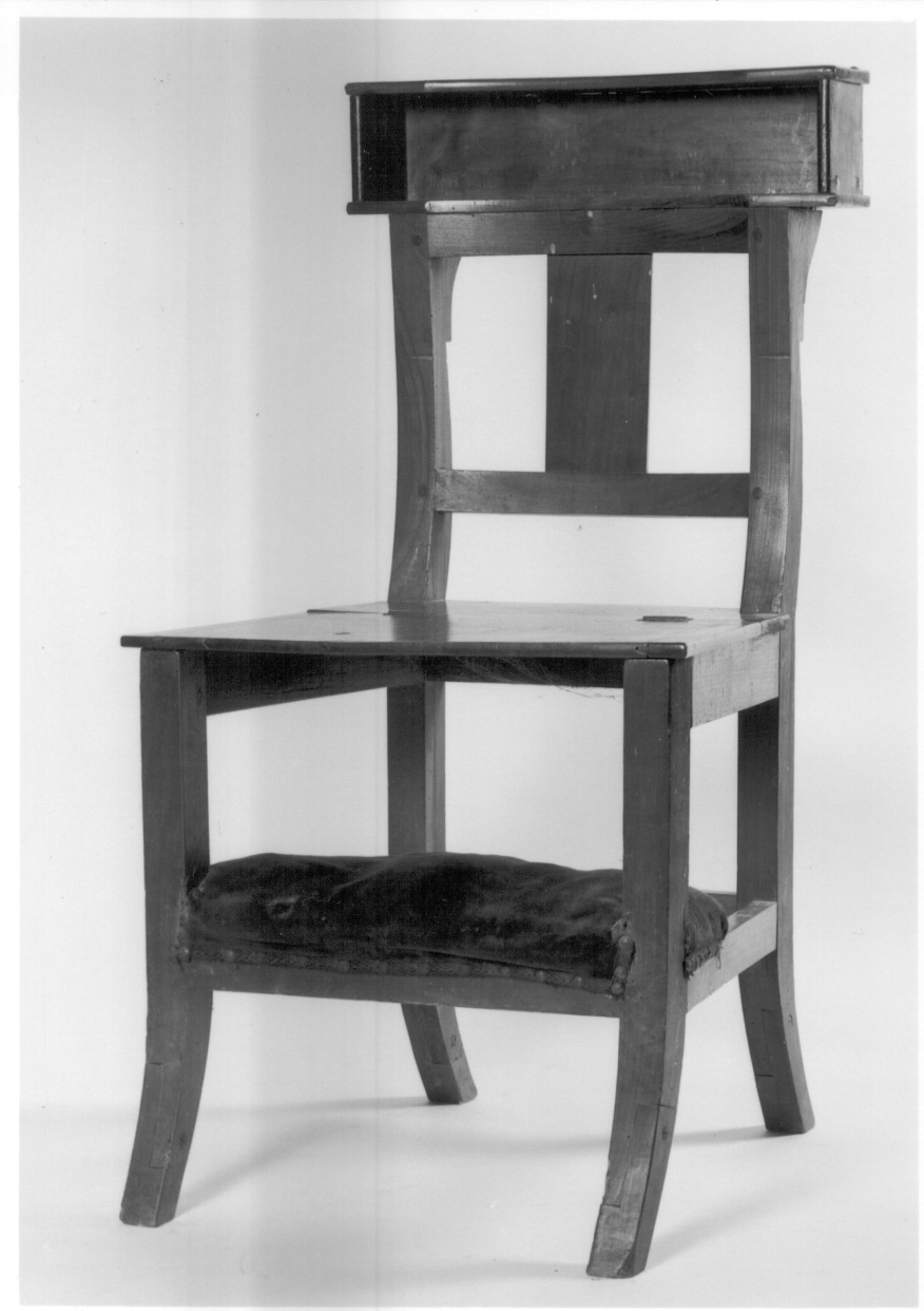 sedia-inginocchiatoio, opera isolata - ambito piemontese (seconda metà sec. XIX)