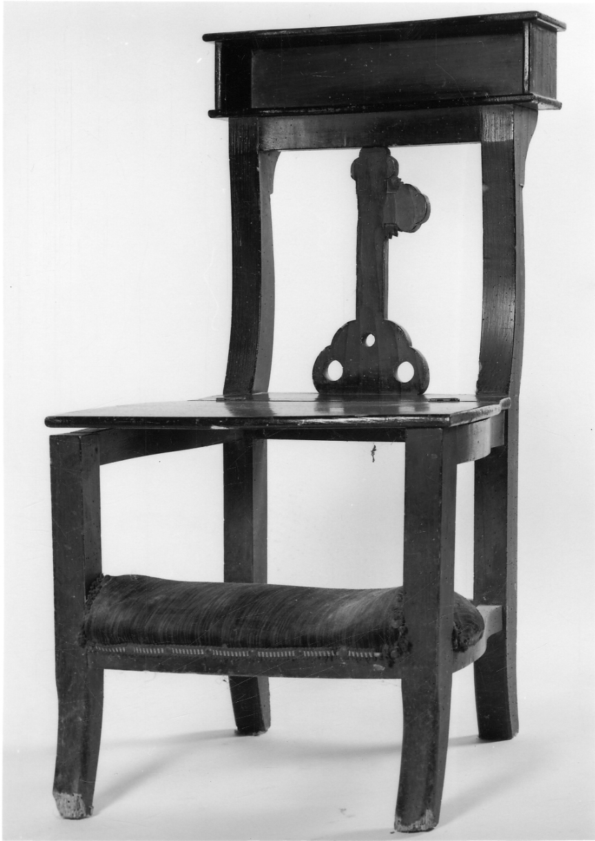 sedia-inginocchiatoio, opera isolata - ambito piemontese (seconda metà sec. XIX)