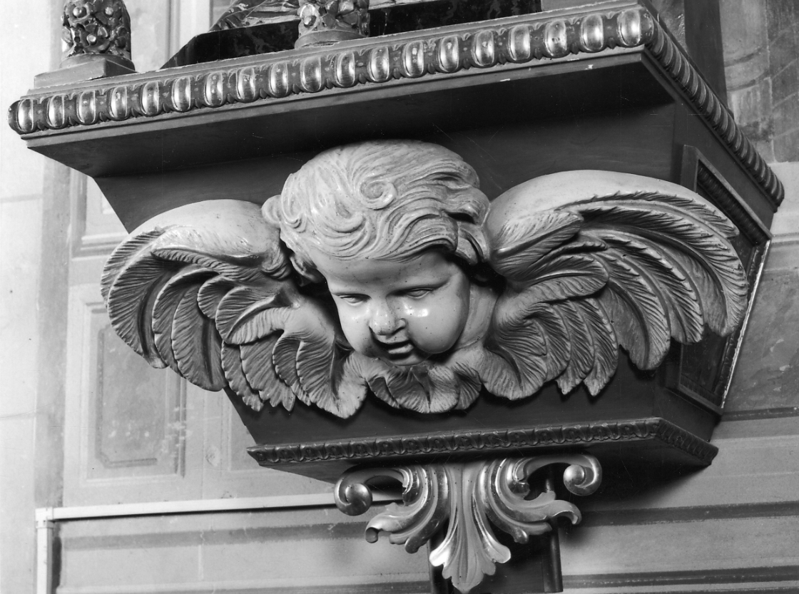 cherubino (mensola, opera isolata) - ambito monregalese (secondo quarto sec. XX)