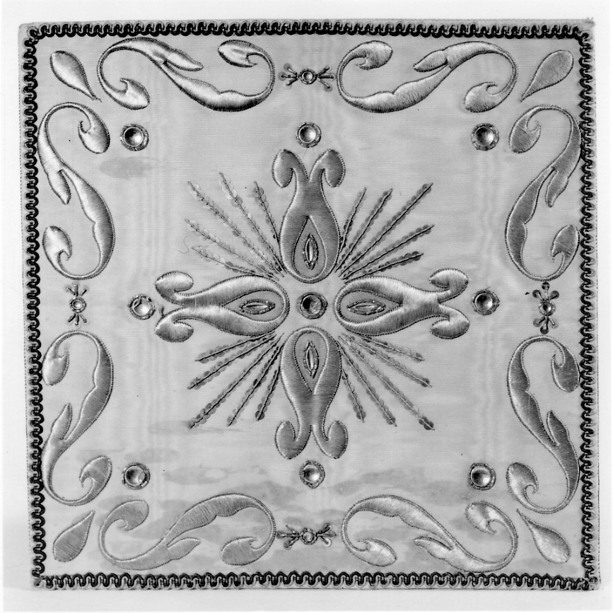 borsa del corporale, opera isolata - ambito italiano (ultimo quarto sec. XIX)