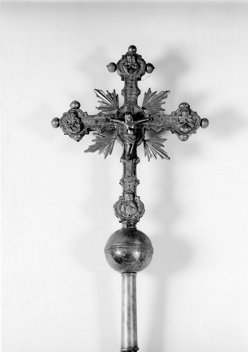 croce processionale, opera isolata - bottega lombardo-piemontese (primo quarto sec. XVII)