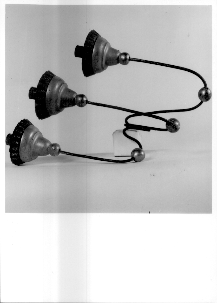 candeliere da parete, serie - ambito piemontese (seconda metà sec. XIX)