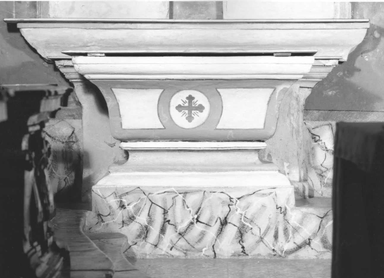 croce greca (altare, opera isolata) - ambito tortonese (sec. XIX)