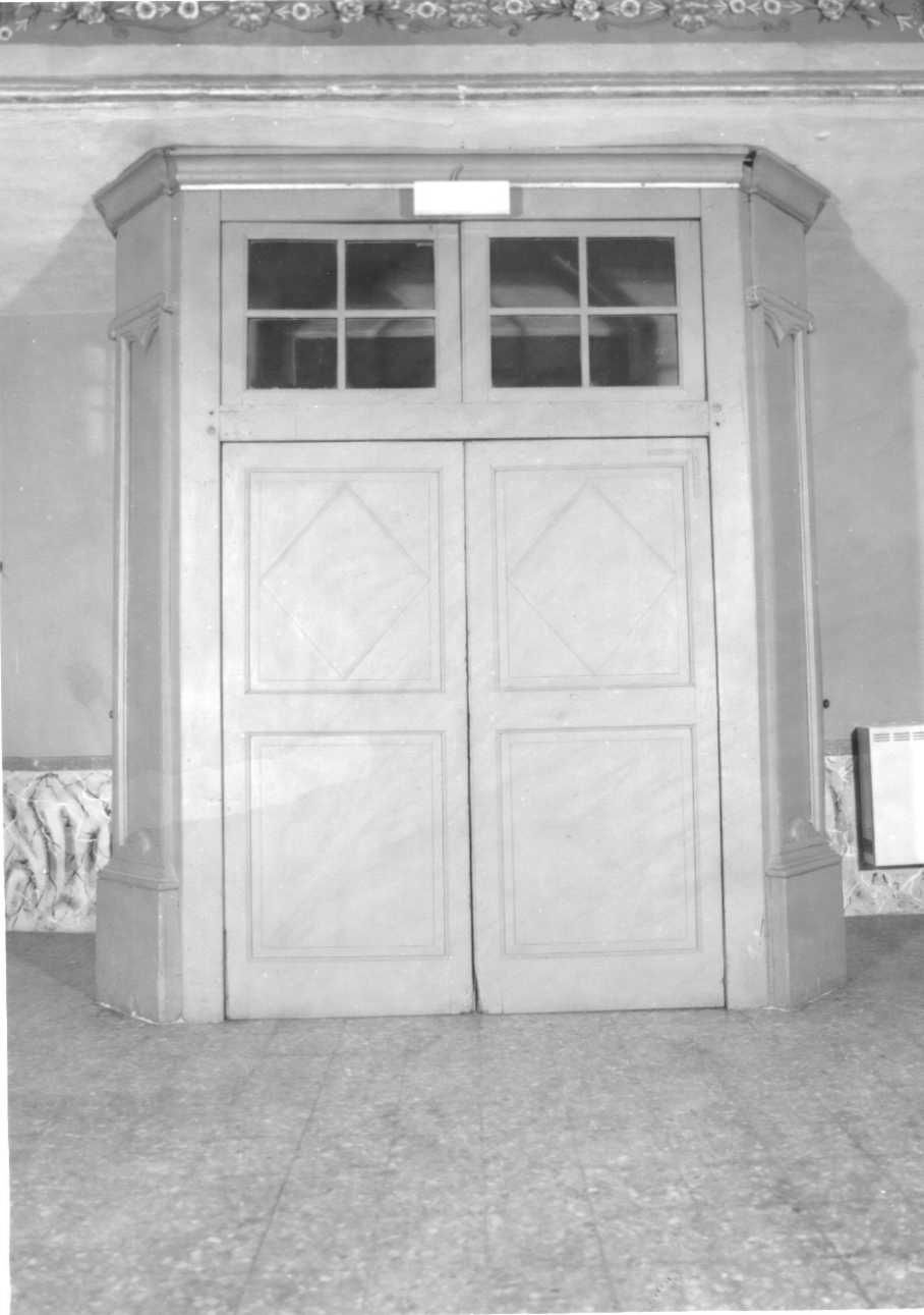 bussola d'ingresso, opera isolata - ambito piemontese (sec. XIX)