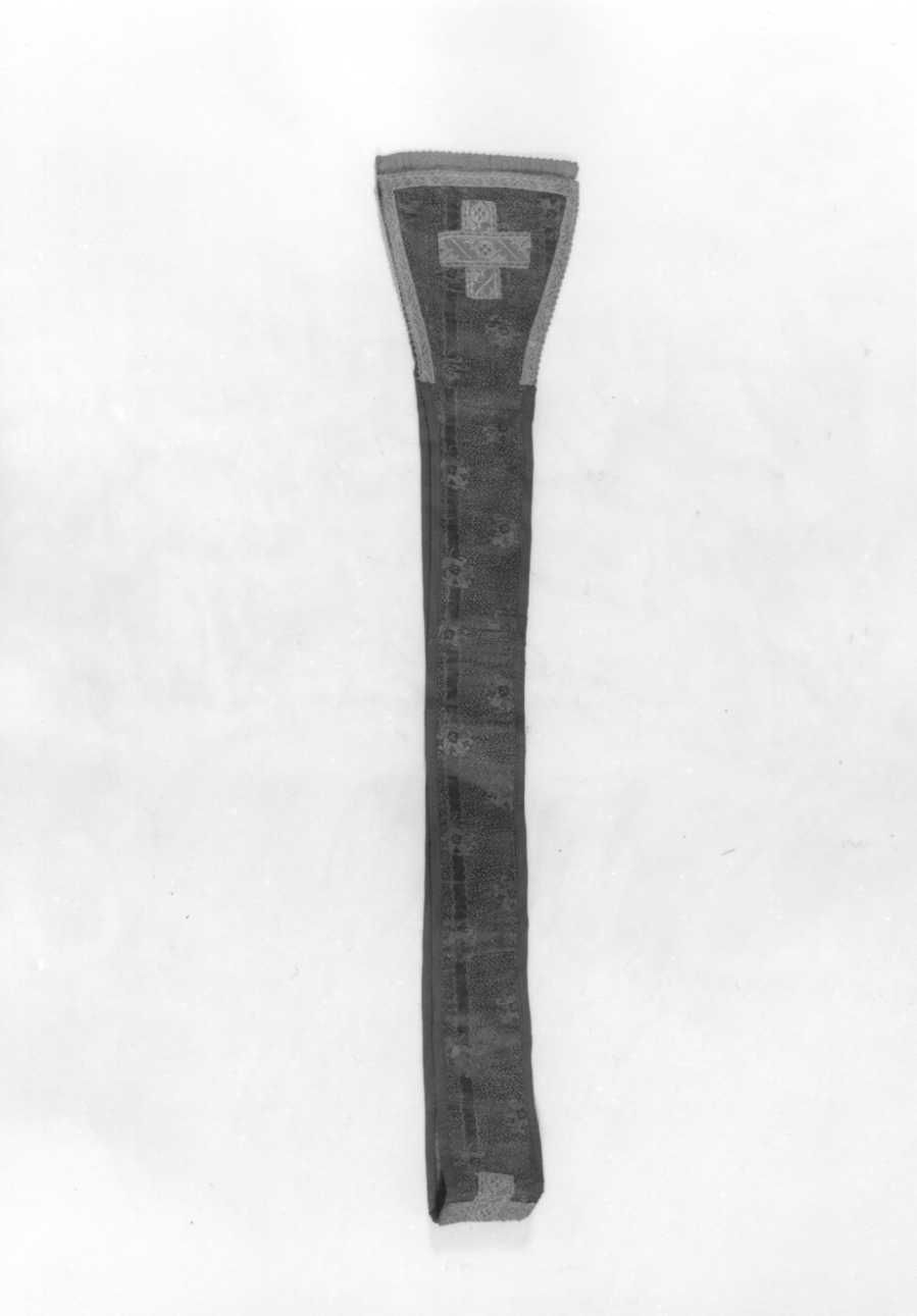 stola, elemento d'insieme - manifattura piemontese (sec. XIX)