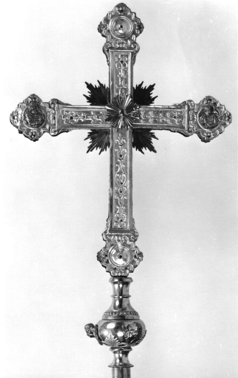 evangelisti (croce processionale) - bottega piemontese (seconda metà sec. XIX)