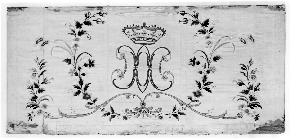 MONOGRAMMA MARIANO (paliotto, opera isolata) - manifattura italiana (ultimo quarto sec. XIX)