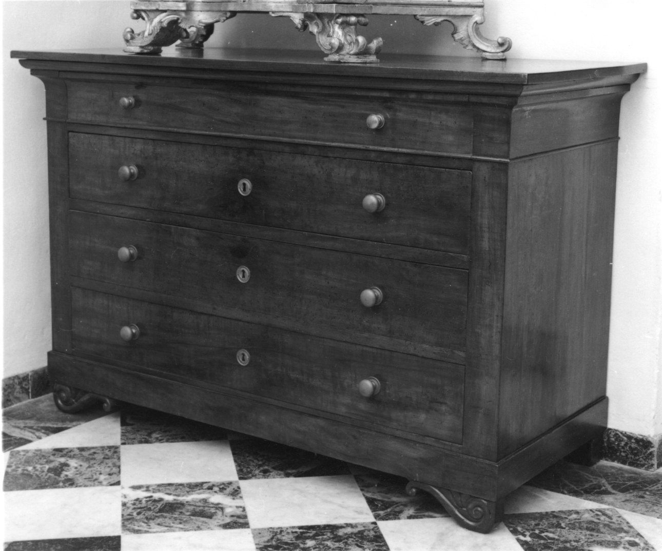 cassettone, opera isolata - bottega piemontese (seconda metà sec. XIX)