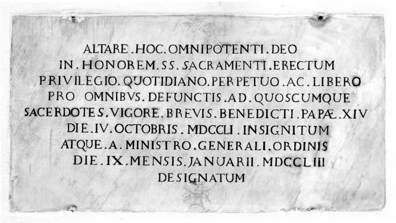 lapide, opera isolata - bottega piemontese (metà sec. XVIII)