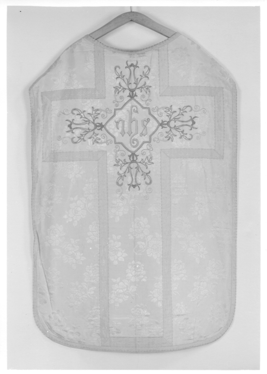 monogramma cristologico (pianeta, opera isolata) - manifattura italiana (primo quarto sec. XX)