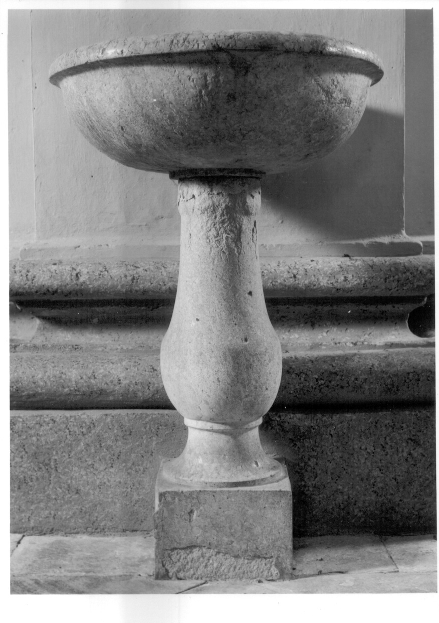 acquasantiera, serie - ambito piemontese (fine/inizio secc. XIX/ XX)