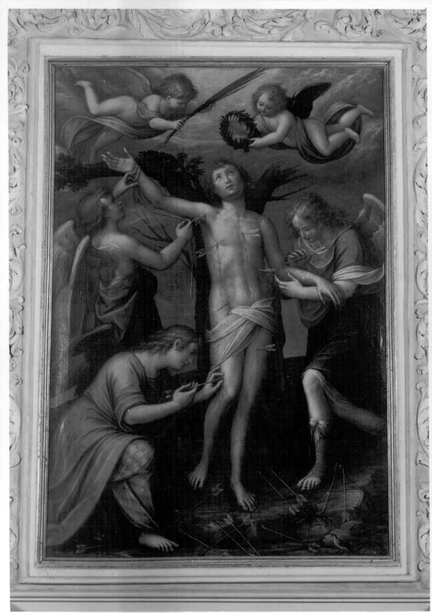 San Sebastiano curato da Irene (dipinto, opera isolata) di Caccia Orsola Maddalena (metà sec. XVII)