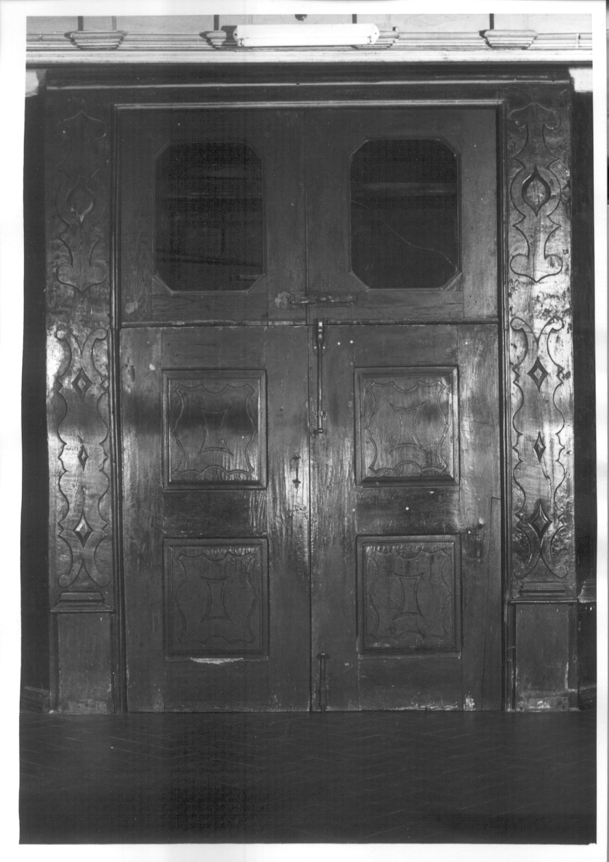 bussola d'ingresso, opera isolata - ambito piemontese (sec. XVII)