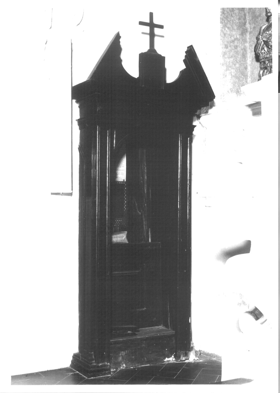confessionale, opera isolata - ambito piemontese (sec. XVII)