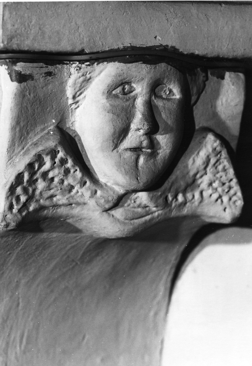 cherubino (decorazione plastica, serie) - ambito lombardo (sec. XVII)