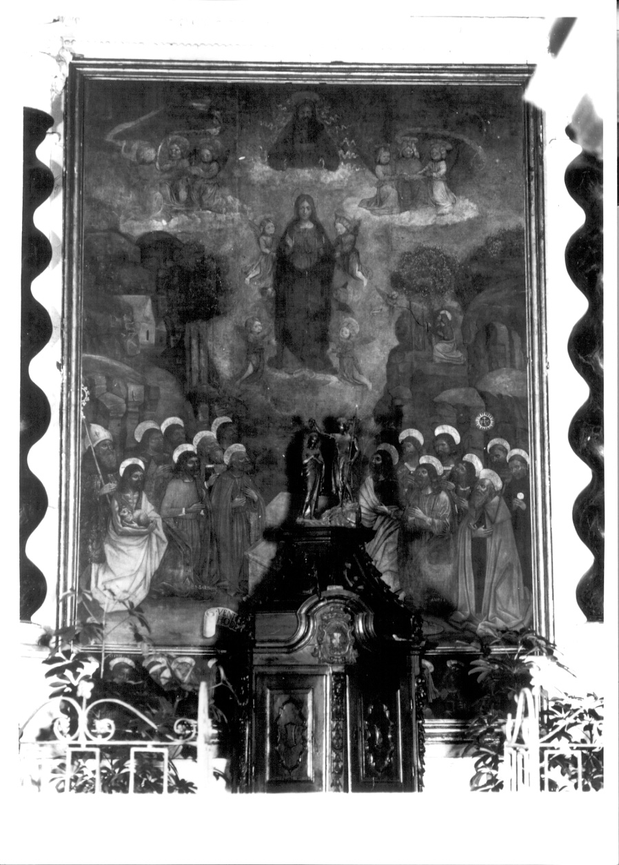 assunzione della Madonna e Santi (dipinto, opera isolata) di Spanzotti Giovanni Martino (attribuito) - ambito piemontese (ultimo quarto sec. XV)