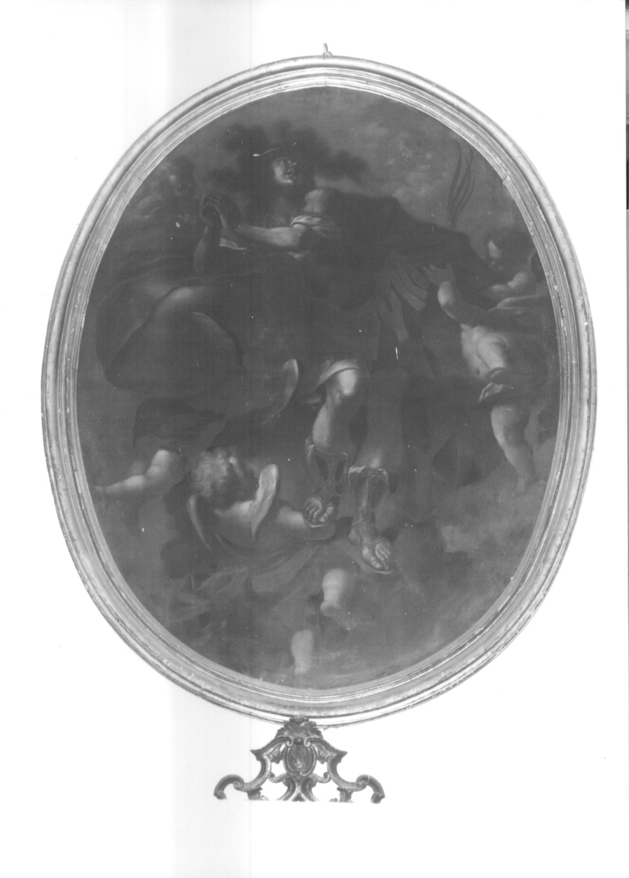 San Maurizio in gloria (dipinto, opera isolata) - ambito piemontese (seconda metà sec. XVII)