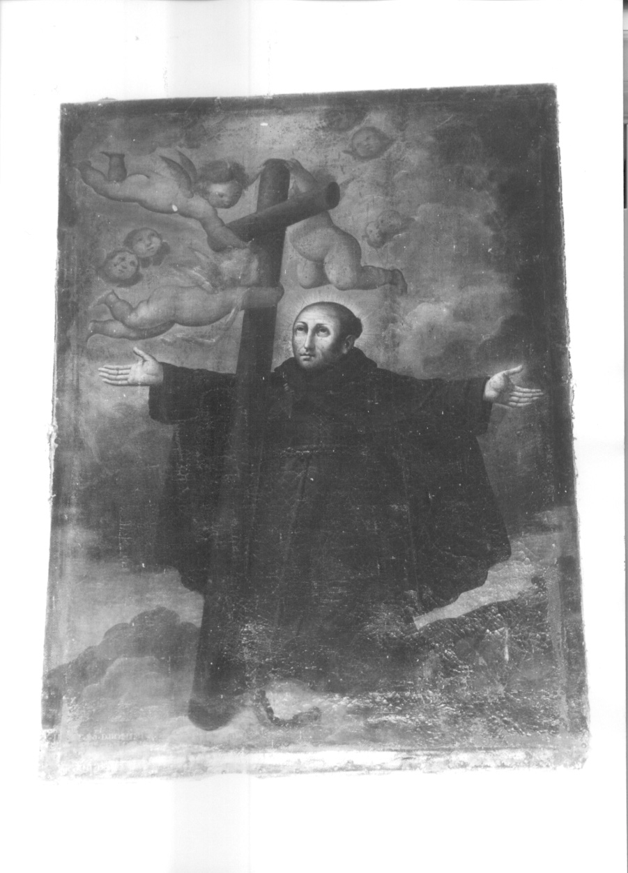 santo francescano (dipinto, opera isolata) - ambito piemontese (sec. XVII)