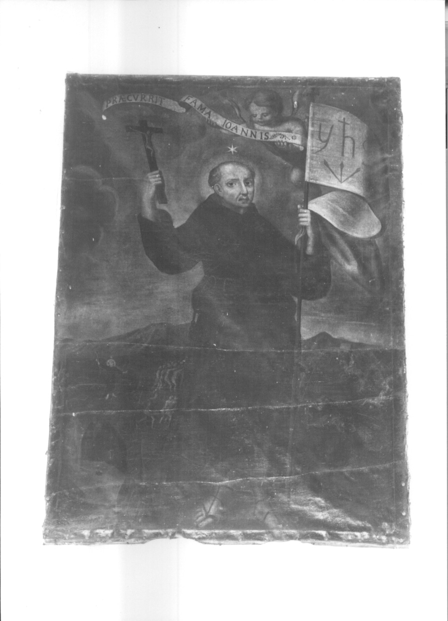 San Bernardino da Siena (dipinto, opera isolata) - ambito piemontese (sec. XVII)