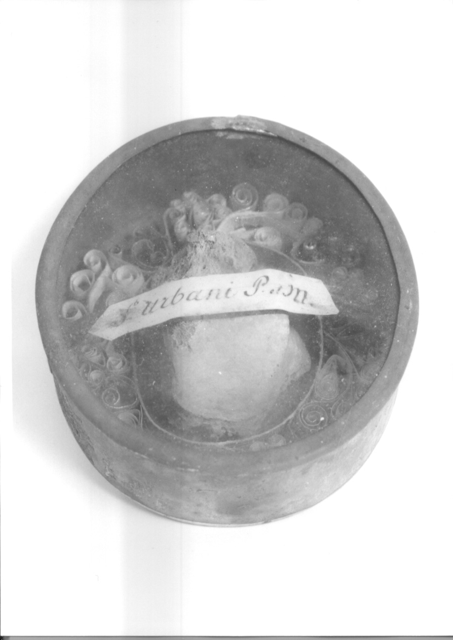 reliquiario a capsula, elemento d'insieme - ambito piemontese (fine/inizio secc. XVII/ XVIII)