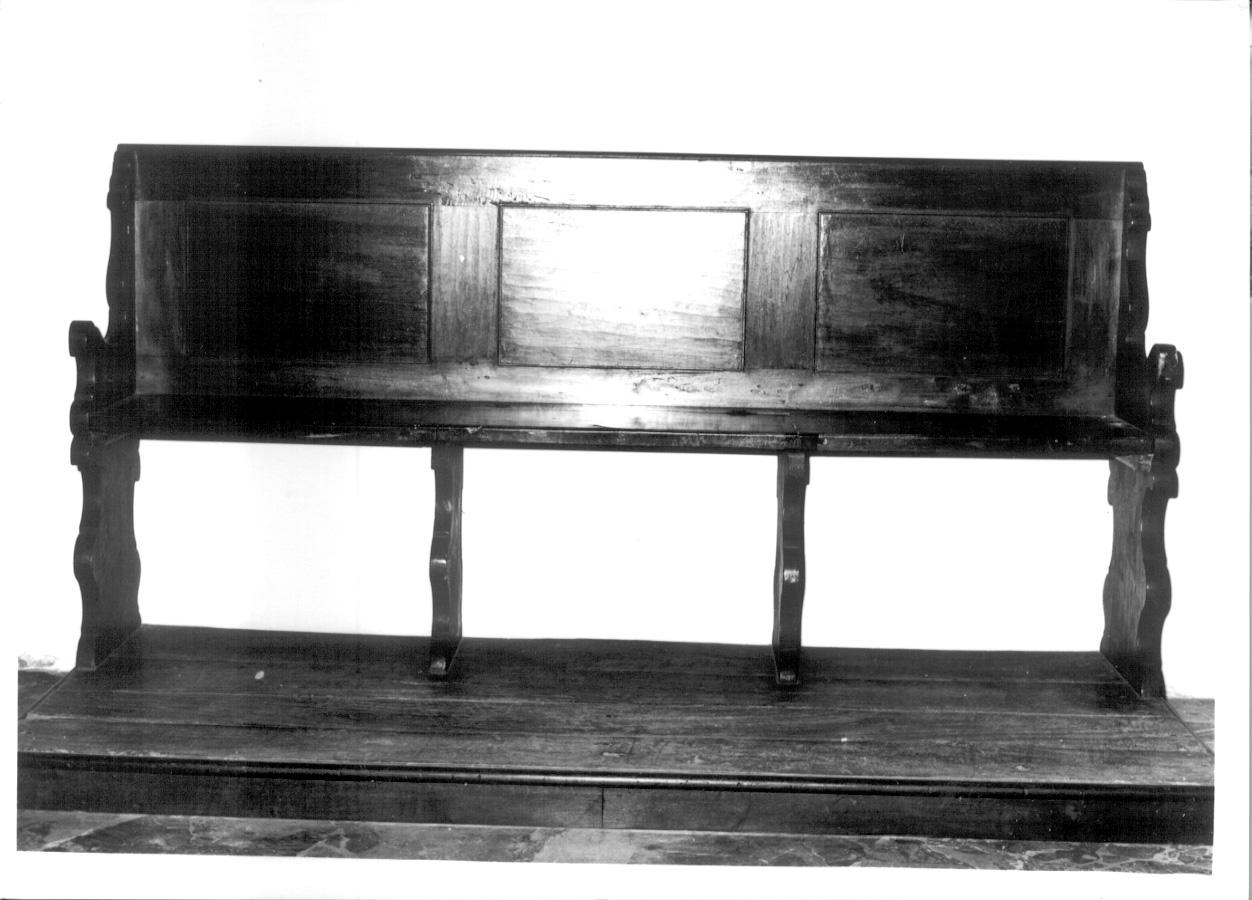 banco da chiesa, opera isolata - ambito piemontese (sec. XVIII)